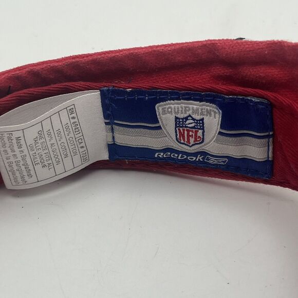 Tampa Bay Buccaneers Sun Visor Reebok NFL Red Adjustable Embroidered Logo OSFA - Picture 6 of 16